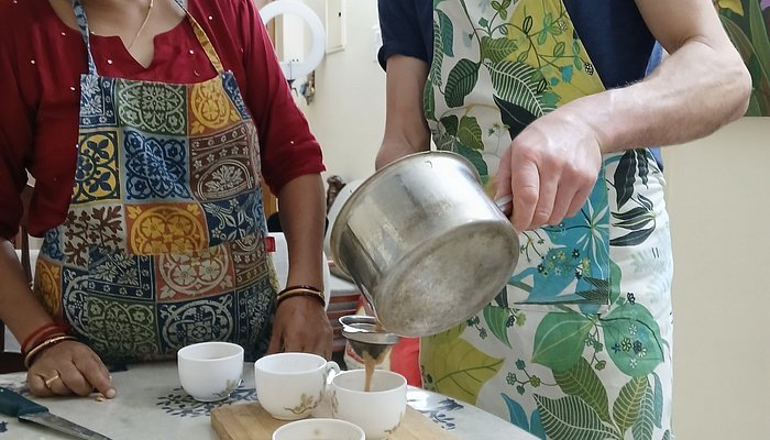 Cooking class in session
